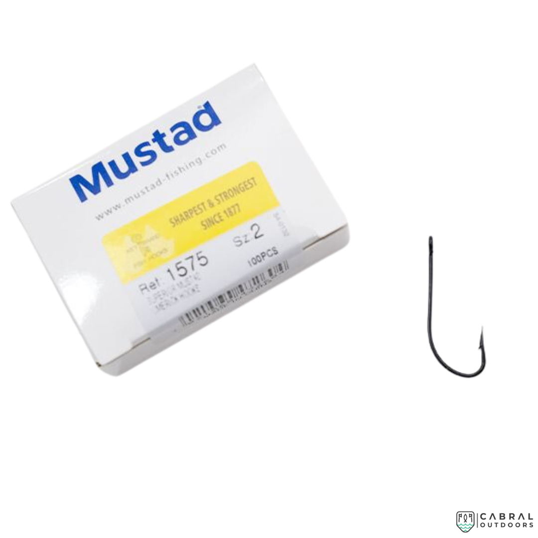 Mustad Superior Limerick Single hooks 1575 |100 Pcs| Size: 1-15 Live Bait Hooks Mustad Cabral Outdoors