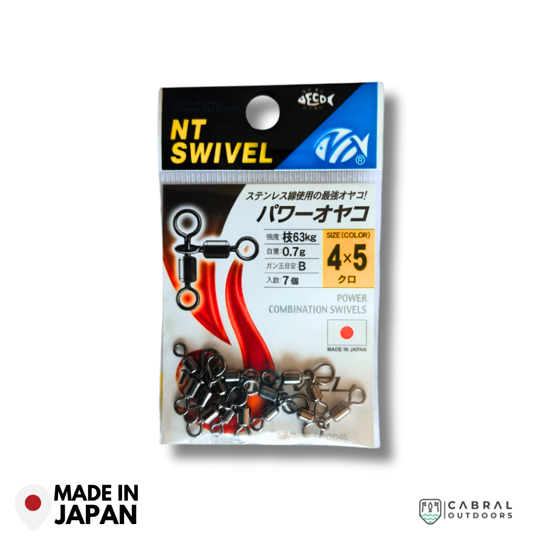 NT Power Combination Swivels | Size: 1/0x1-4x5 Swivel NT Swivel Cabral Outdoors