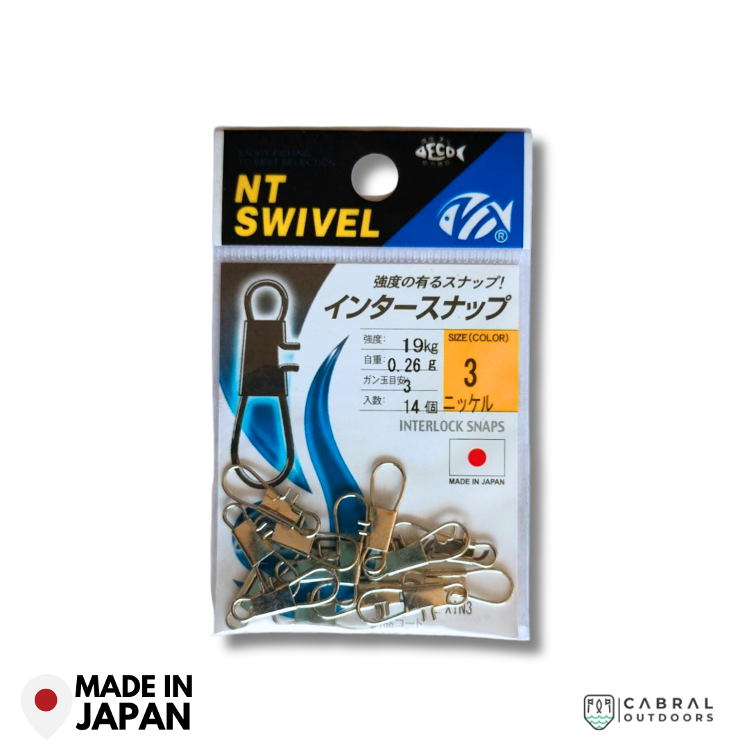 NT Interlock Snaps | Size: 3 and 4 Snap NT Swivel Cabral Outdoors