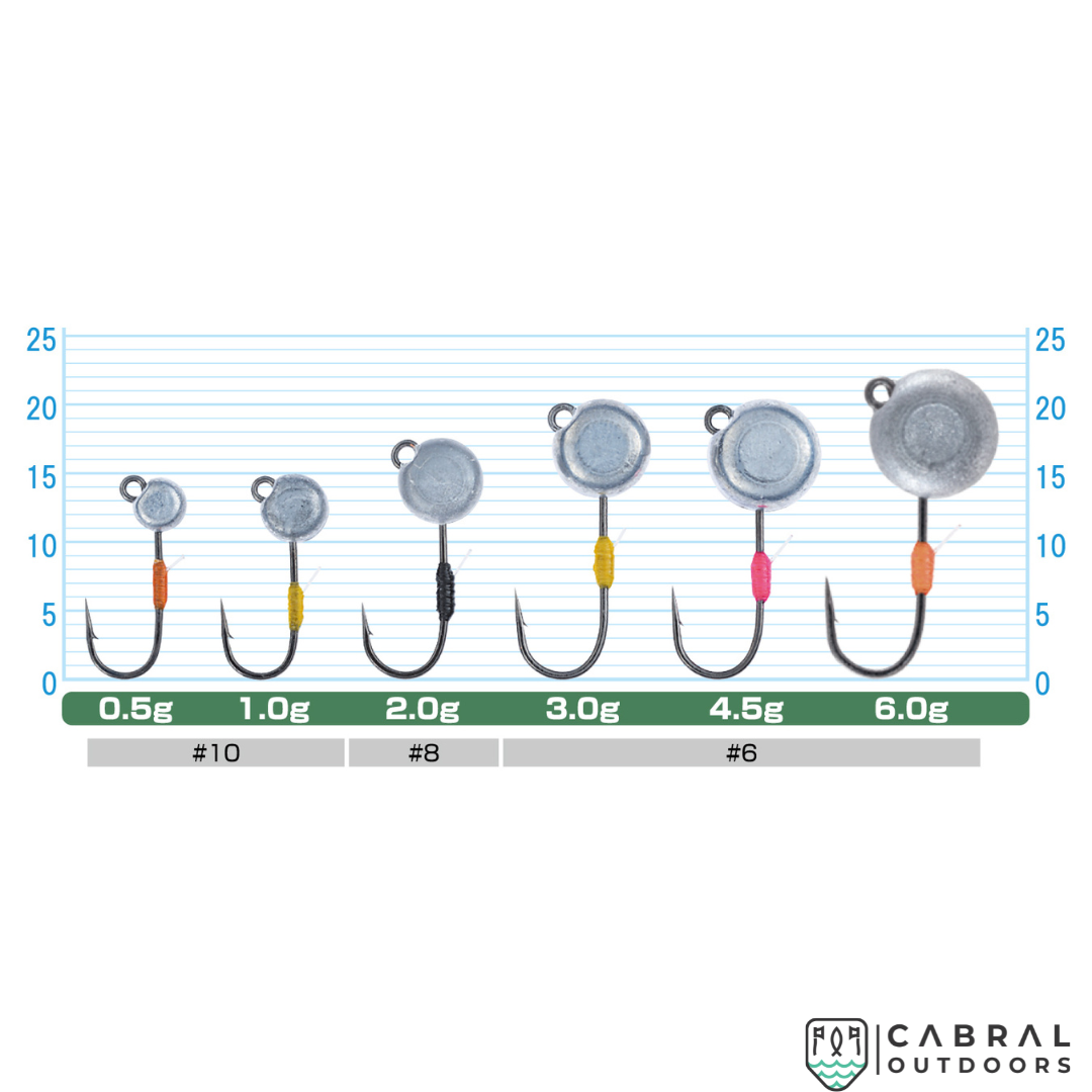 Owner Cultiva JH-89 Mushi Jighead | Weight:2g-6g Jig Head Owner Cabral Outdoors