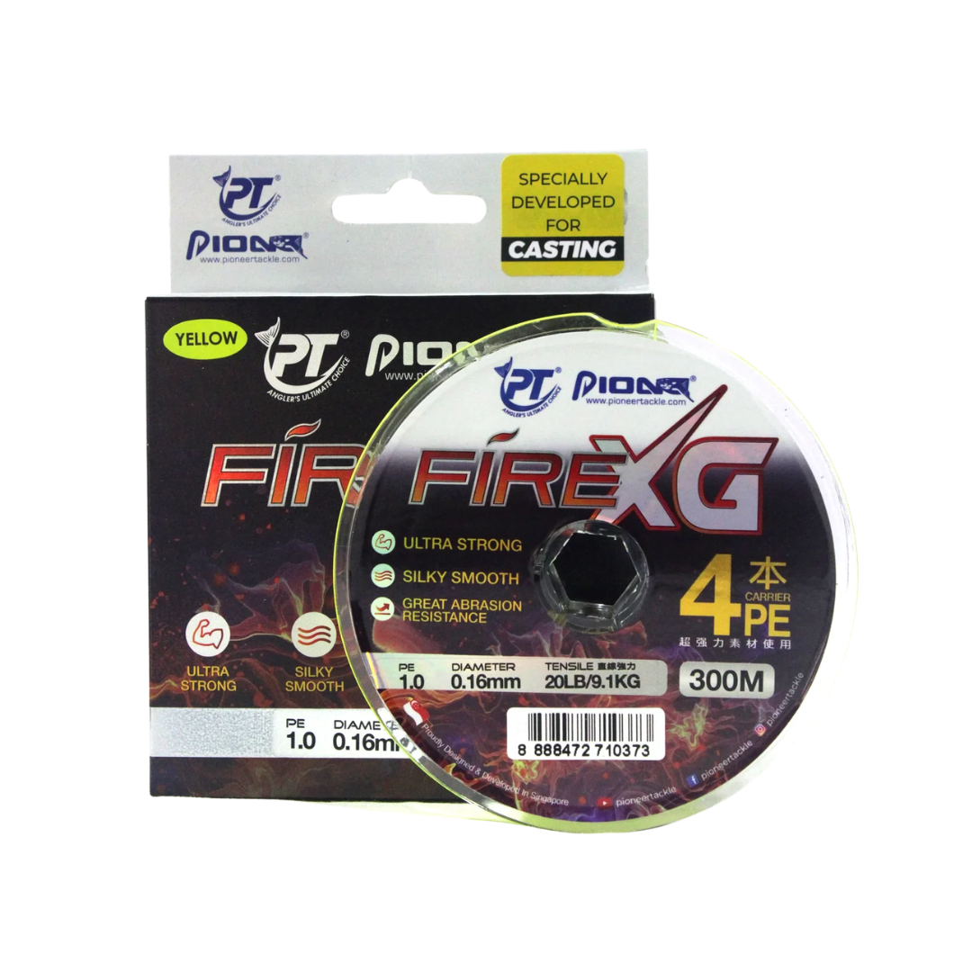 Pioneer Fire XG Braid Line | 30-50lb | 300m