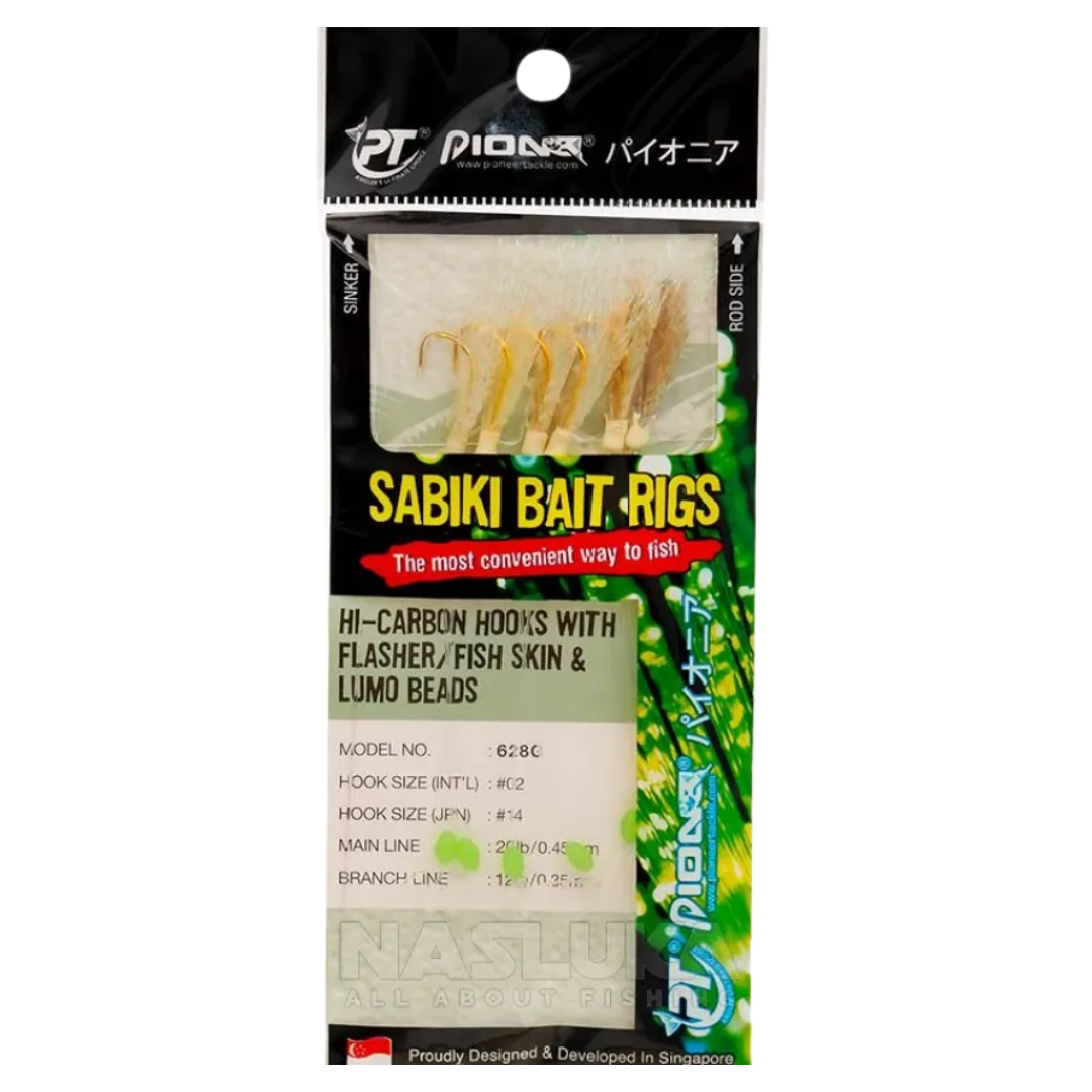 Pioneer Sabiki Bait Rigs 628G | #4-#10 Sabiki Pioneer Cabral Outdoors