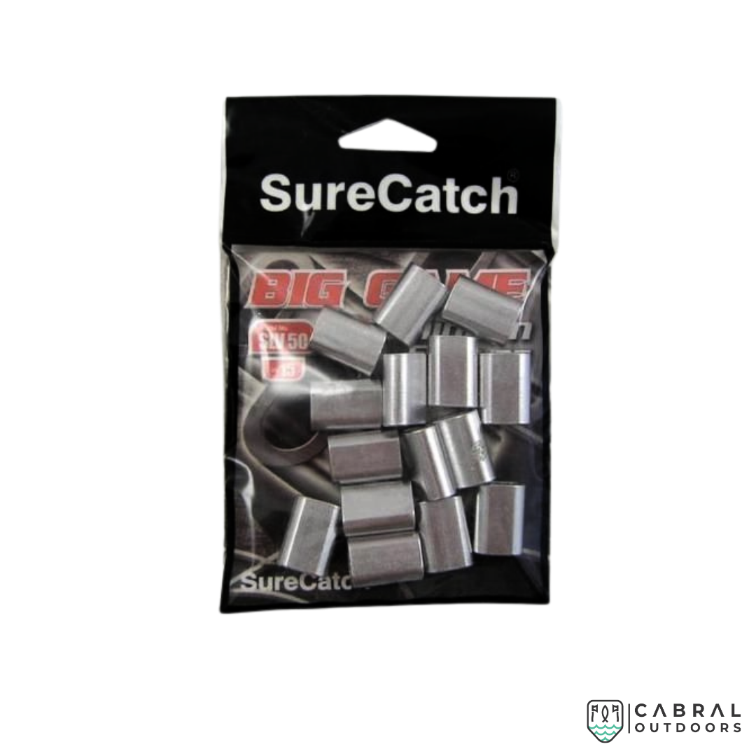 Sure Catch Big Game Aluminium Sleeves | SLV28-SLV50 Crimping Sleeves Sure Catch Cabral Outdoors