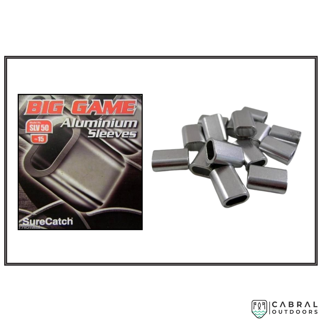 Sure Catch Big Game Aluminium Sleeves | SLV28-SLV50 Crimping Sleeves Sure Catch Cabral Outdoors
