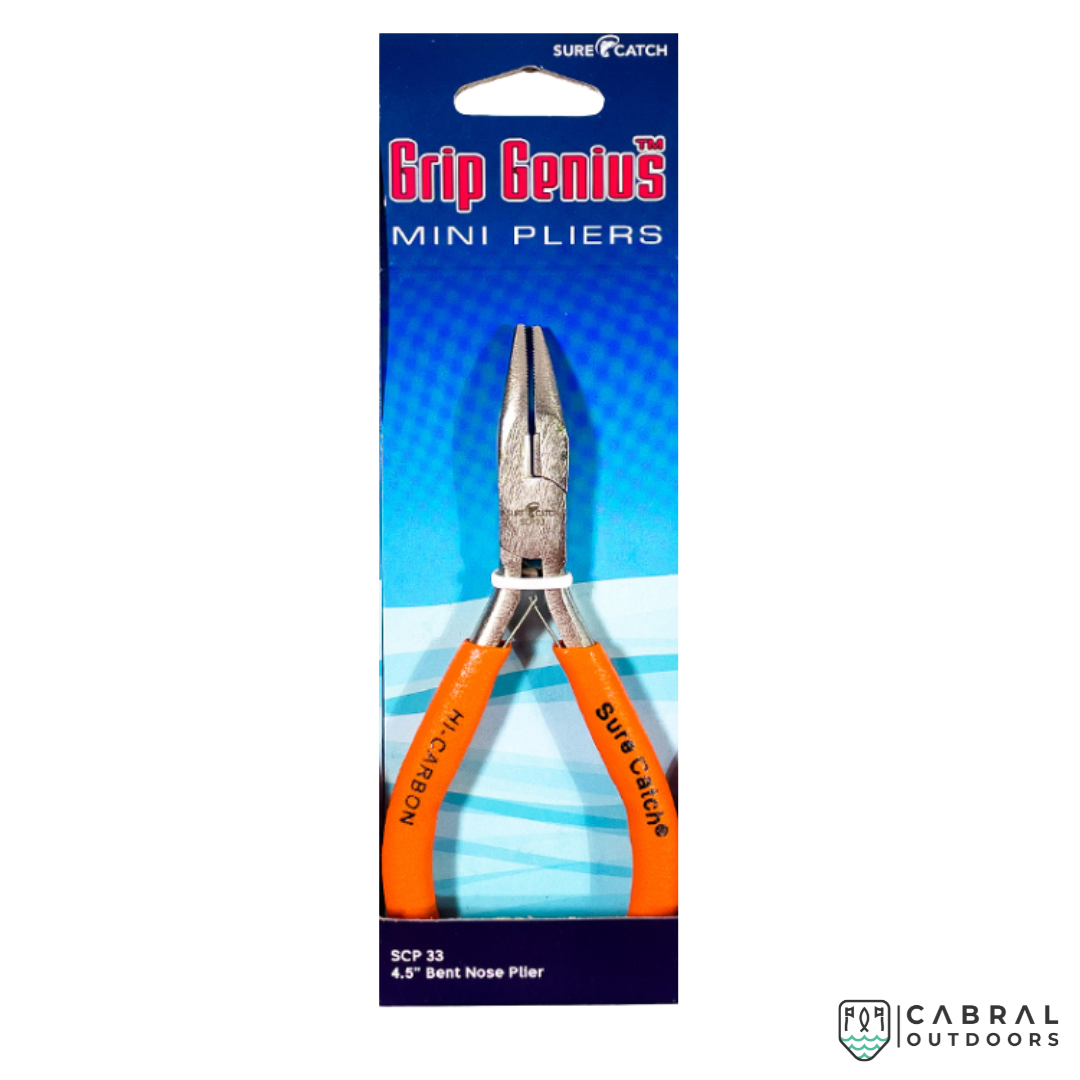 SureCatch Grip Genius Bent Nose Mini Pliers SCP33 | 4.5″ Pliers Sure Catch Cabral Outdoors