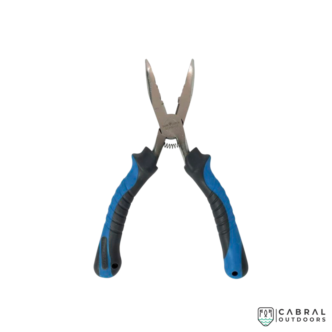 Surecatch Grip Master Bent Nose Professional Fishing Plier | 8" Pliers Sure Catch Cabral Outdoors
