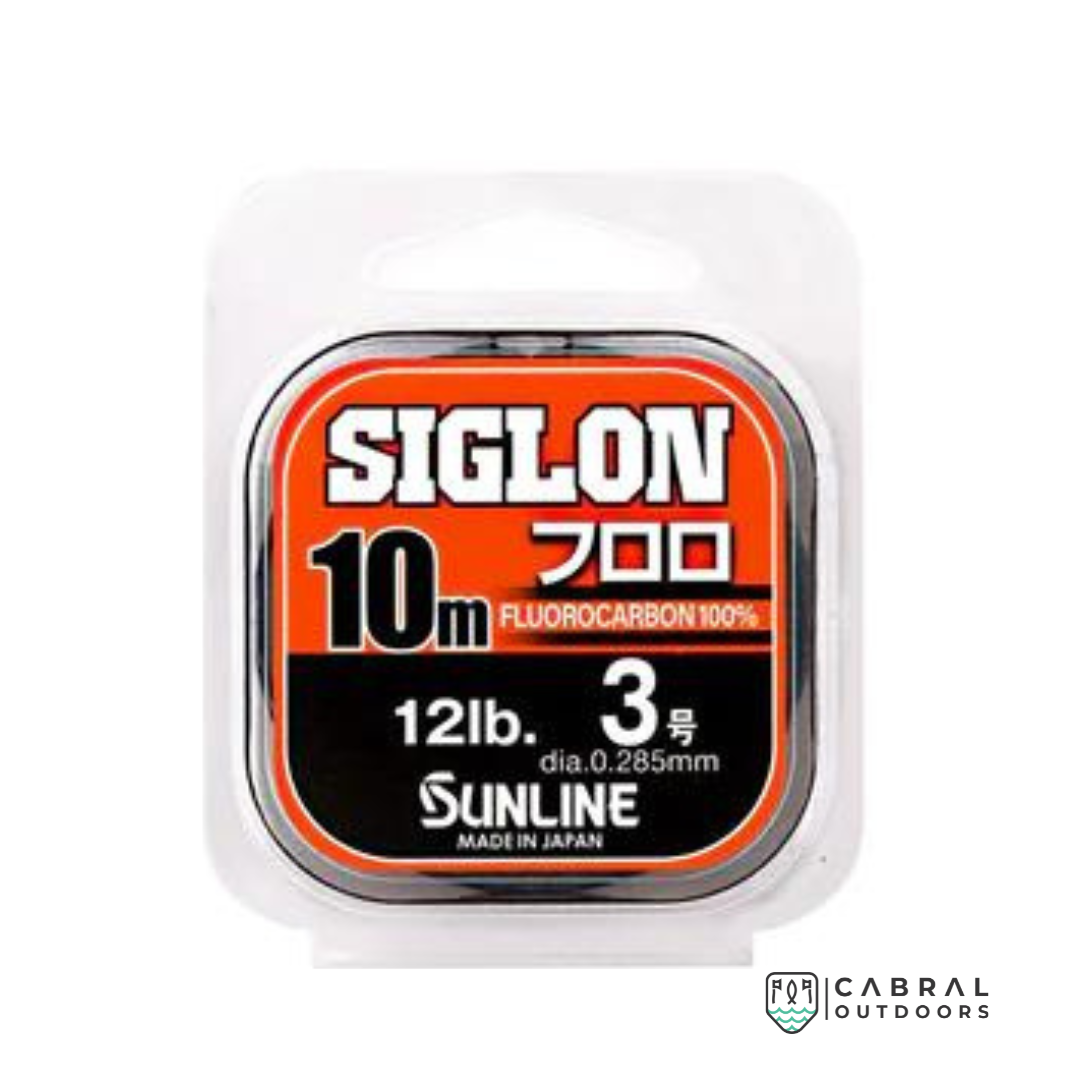 Sunline Siglon Fluoro Leader, 4-16lb, 10m, Cabral Outdoors
