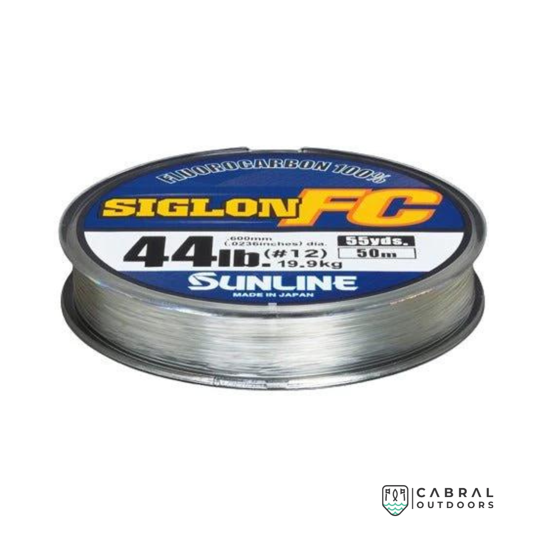 Sunline Siglon Fluorocarbon Shock Leader| 38 - 44lb | 50m Fluorocarbon Leader Sunline Cabral Outdoors