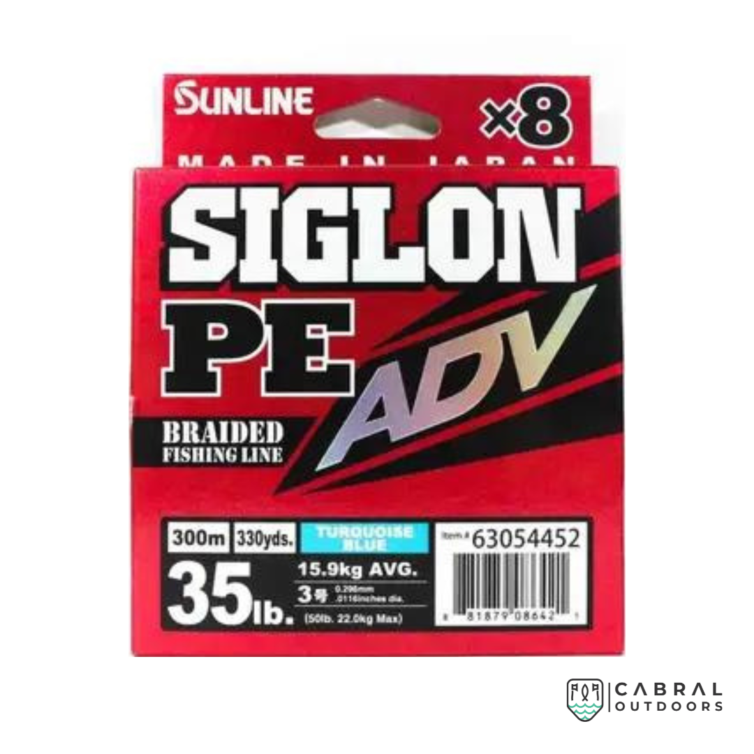 Sunline Siglon ADV Braided Fishing Line PE X8 | 35lb | 300m