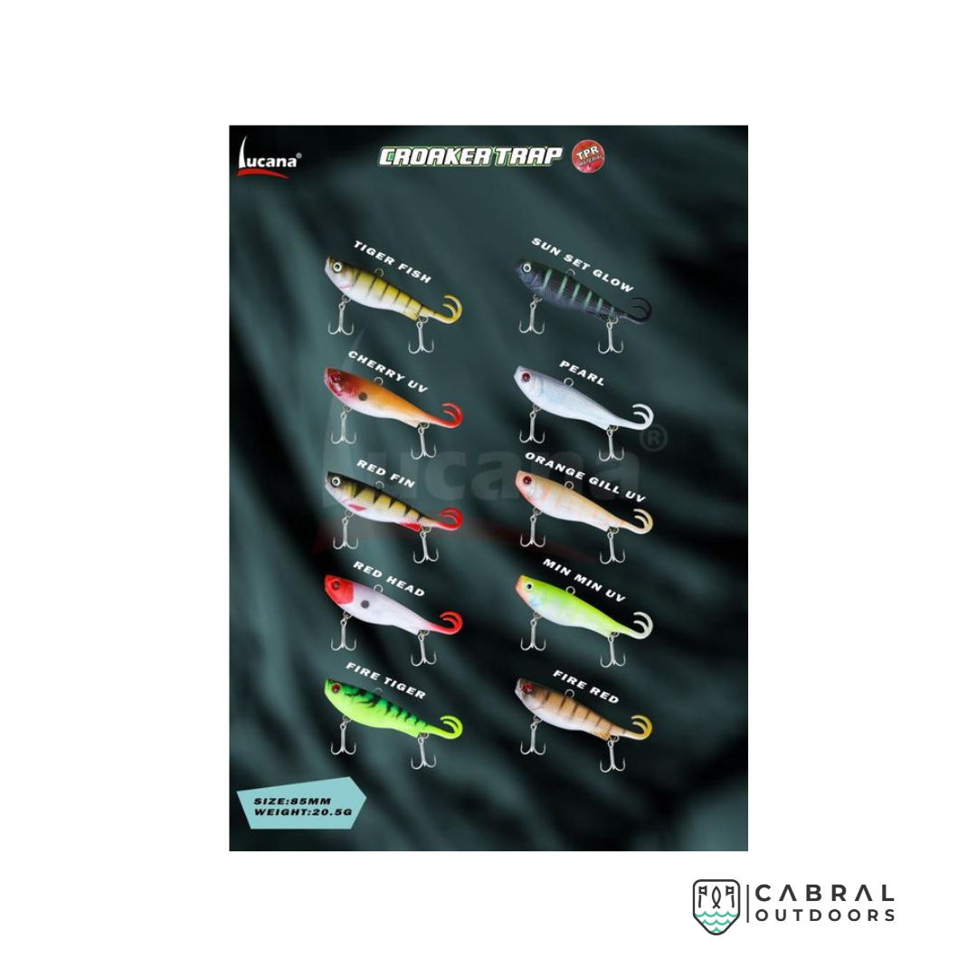 Lucana Croaker Trap | 85mm | 20.5g Soft Bait Lucana Cabral Outdoors