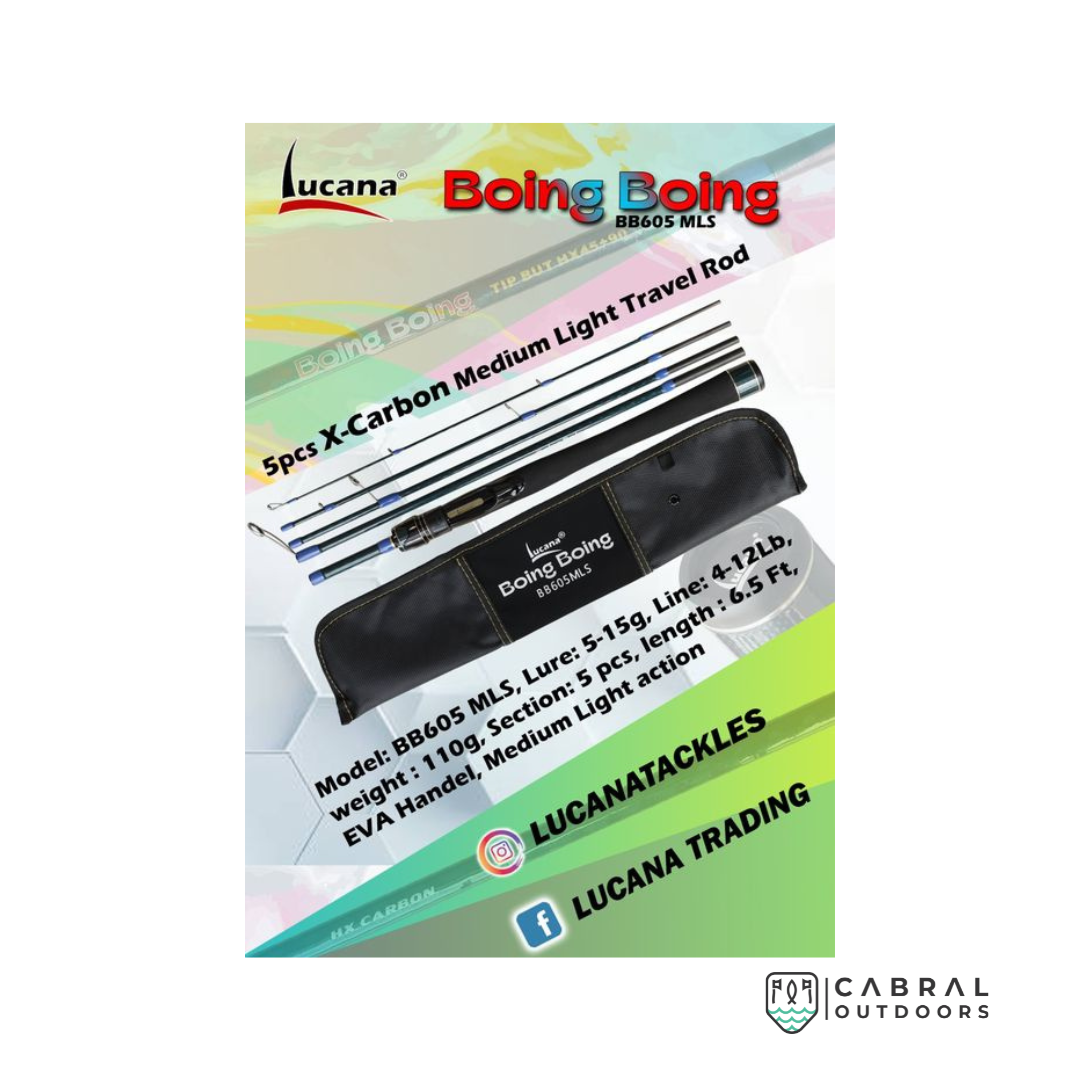 Lucana Boing Boing Medium Lite Travel Rod Travel Rod Lucana Cabral Outdoors