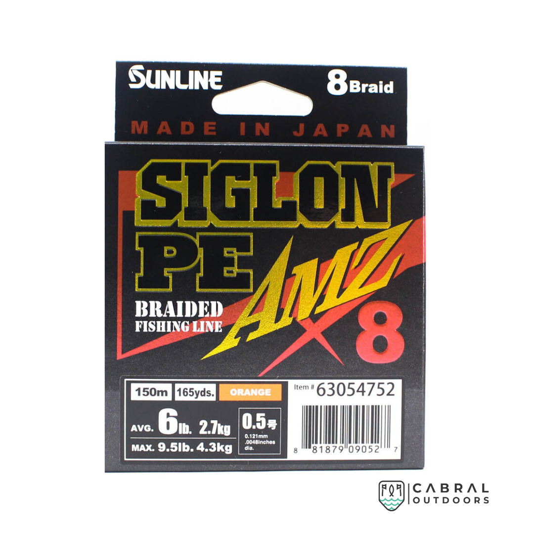 Sunline Siglon Braided Fishing Line PE AMZ X8 | 6-35lb | 150m Braided Line Sunline Cabral Outdoors