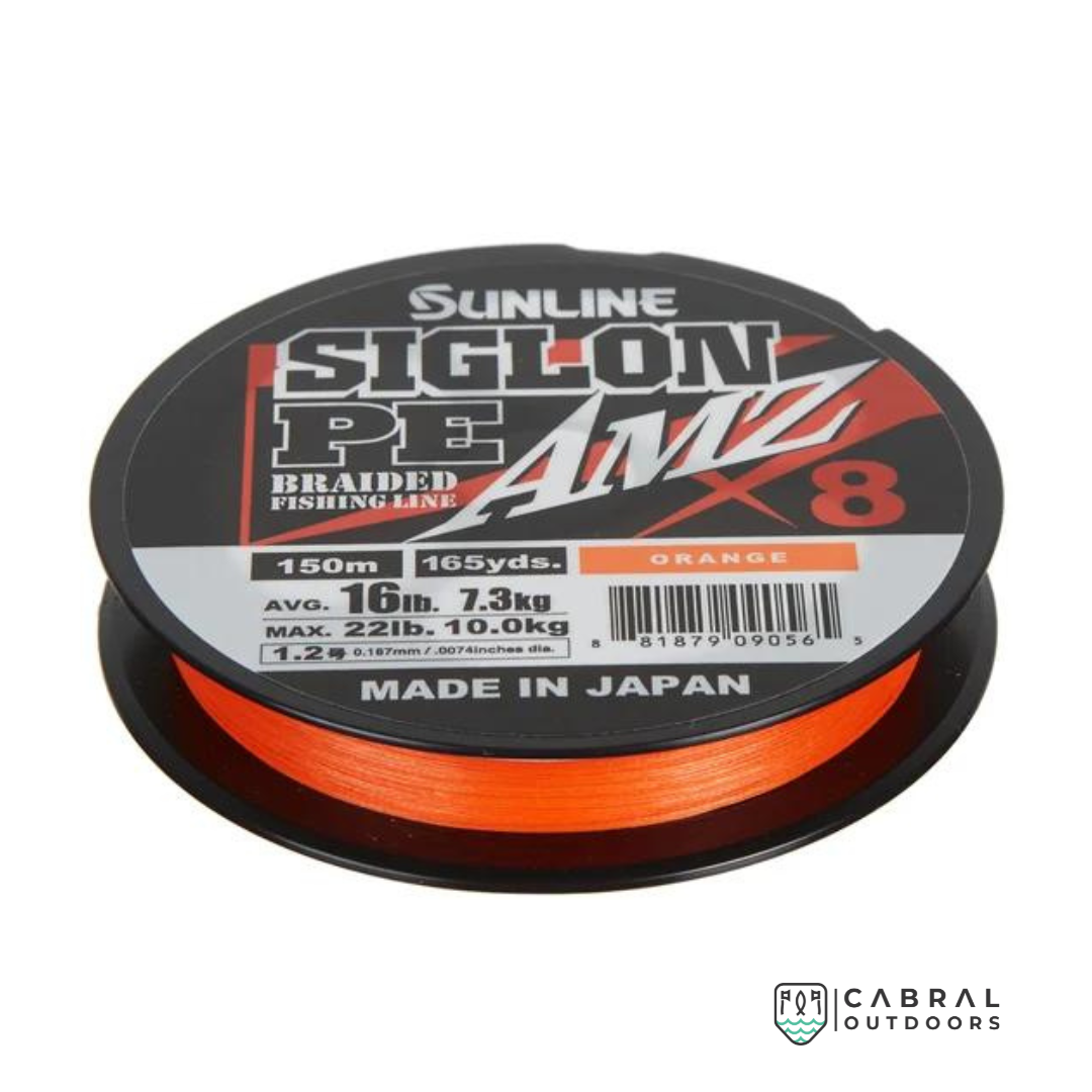 Sunline Siglon Braided Fishing Line PE AMZ X8 | 6-35lb | 150m Braided Line Sunline Cabral Outdoors