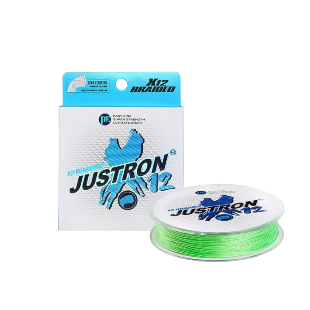 Justron 12x Braided Fishing Line – 100m Braided Line Justron Cabral Outdoors