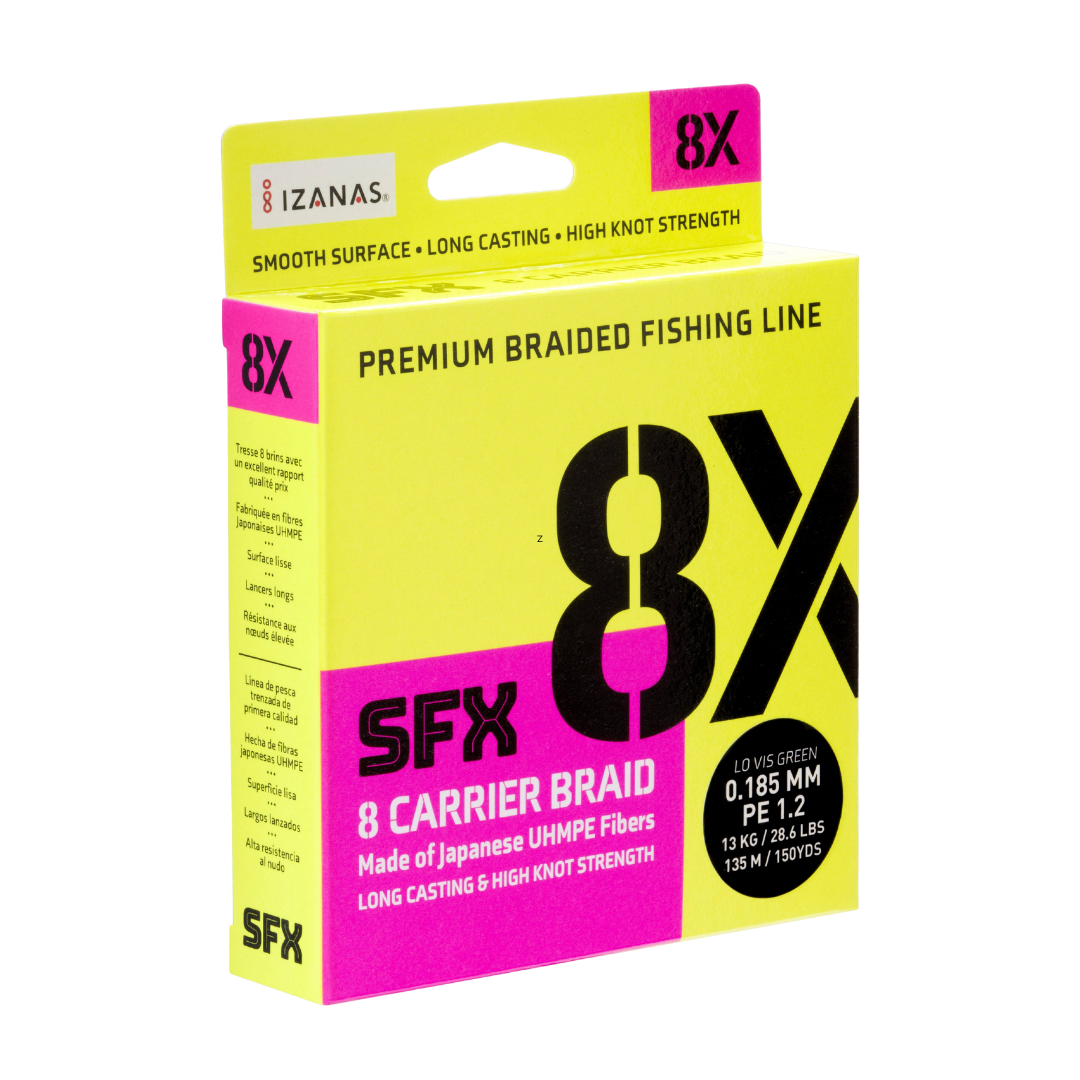 Sufix 8x SFX Carrier Braid-270M Braided Line Sufix Cabral Outdoors