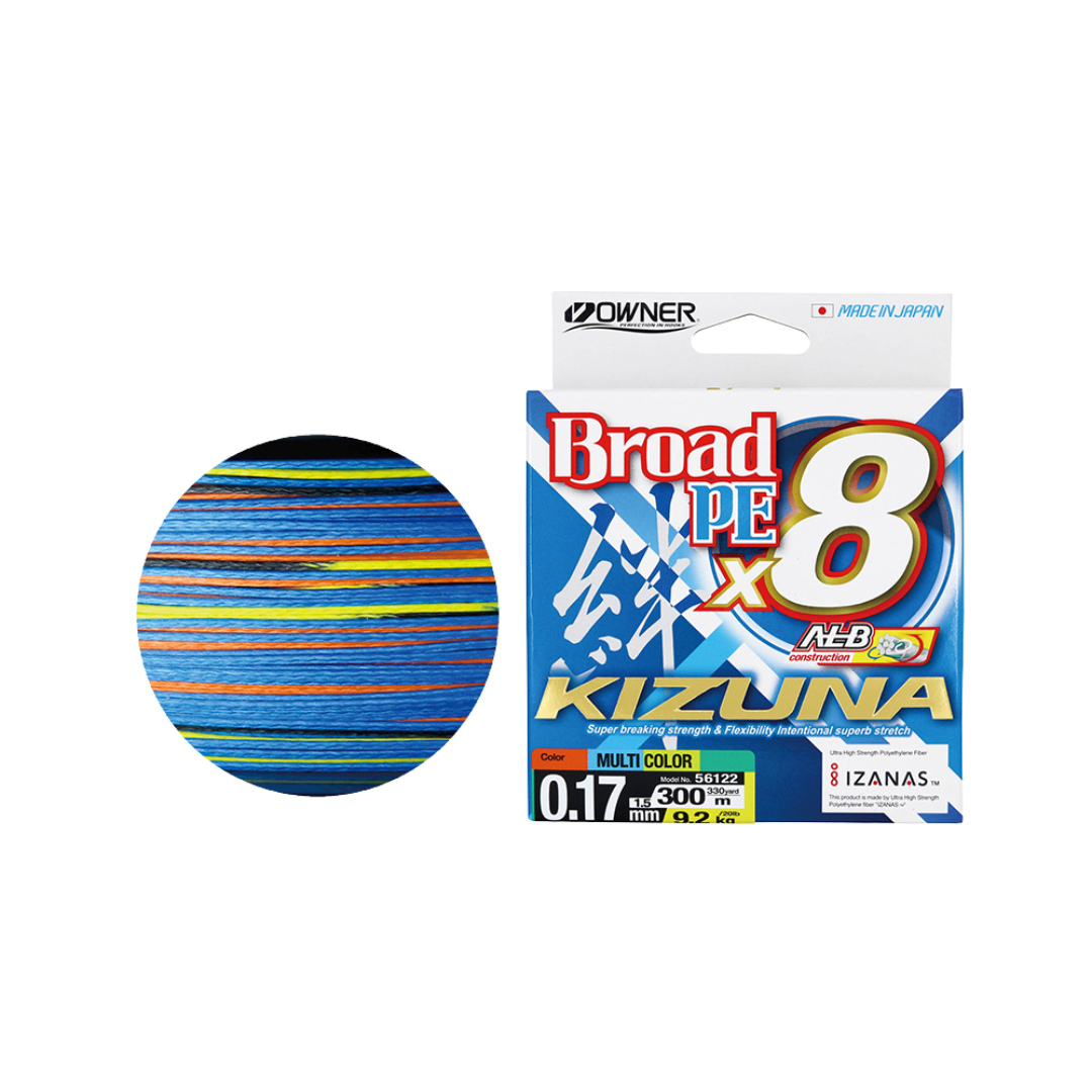 Owner Kizuna Broad PE x8 Braided Line Owner Cabral Outdoors