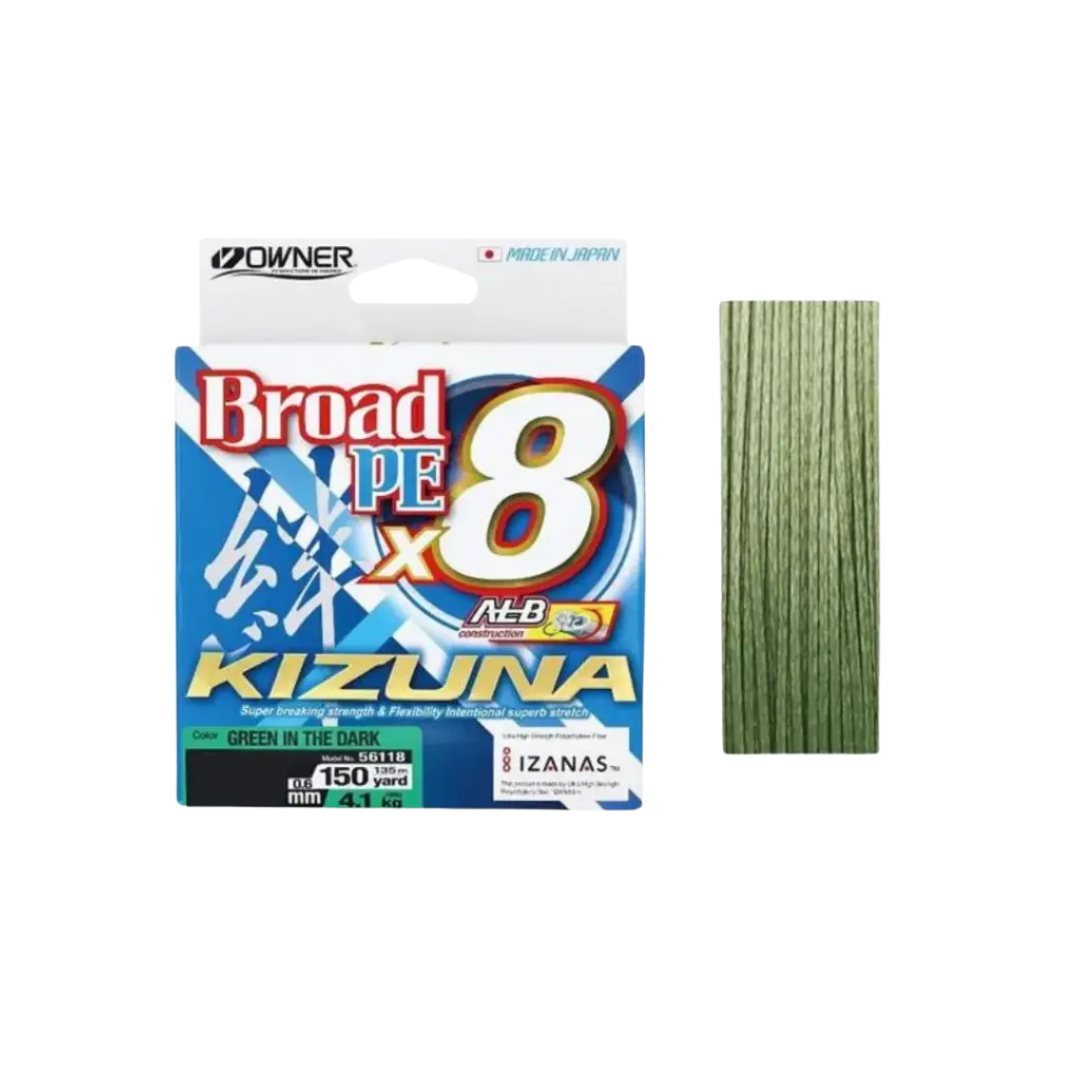 Owner Kizuna Broad PE x8 Braided Line Owner Cabral Outdoors