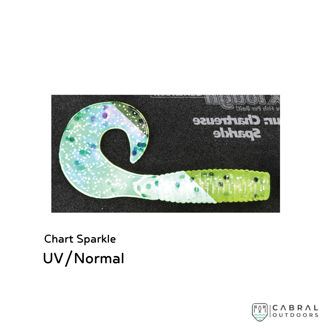 Zman GrubZ 2 inch | 1g | 8pcs/pkt Curly Tail Zman Cabral Outdoors