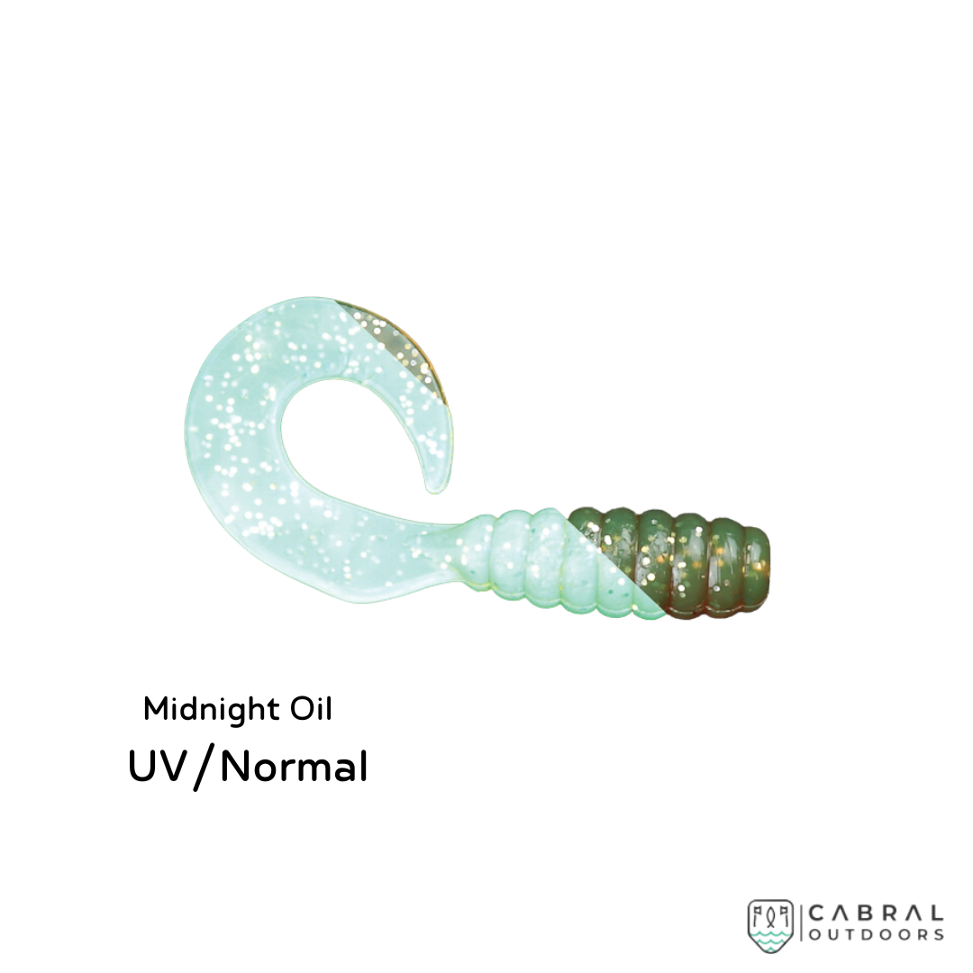 Zman GrubZ 2.5 inch | 1.91g | 8pcs/pkt Curly Tail Zman Cabral Outdoors