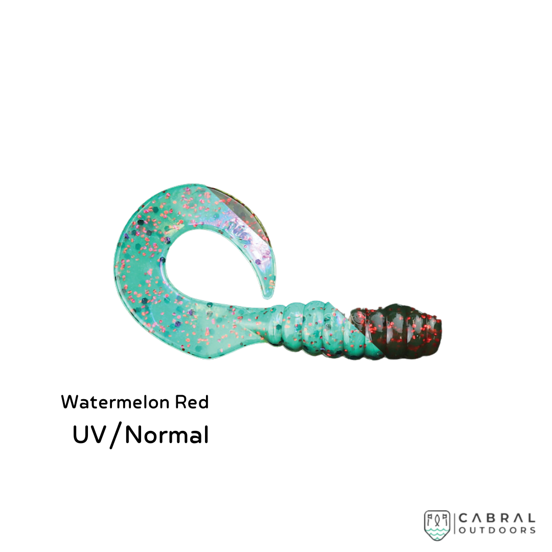 Zman GrubZ 2 inch | 1g | 8pcs/pkt Curly Tail Zman Cabral Outdoors