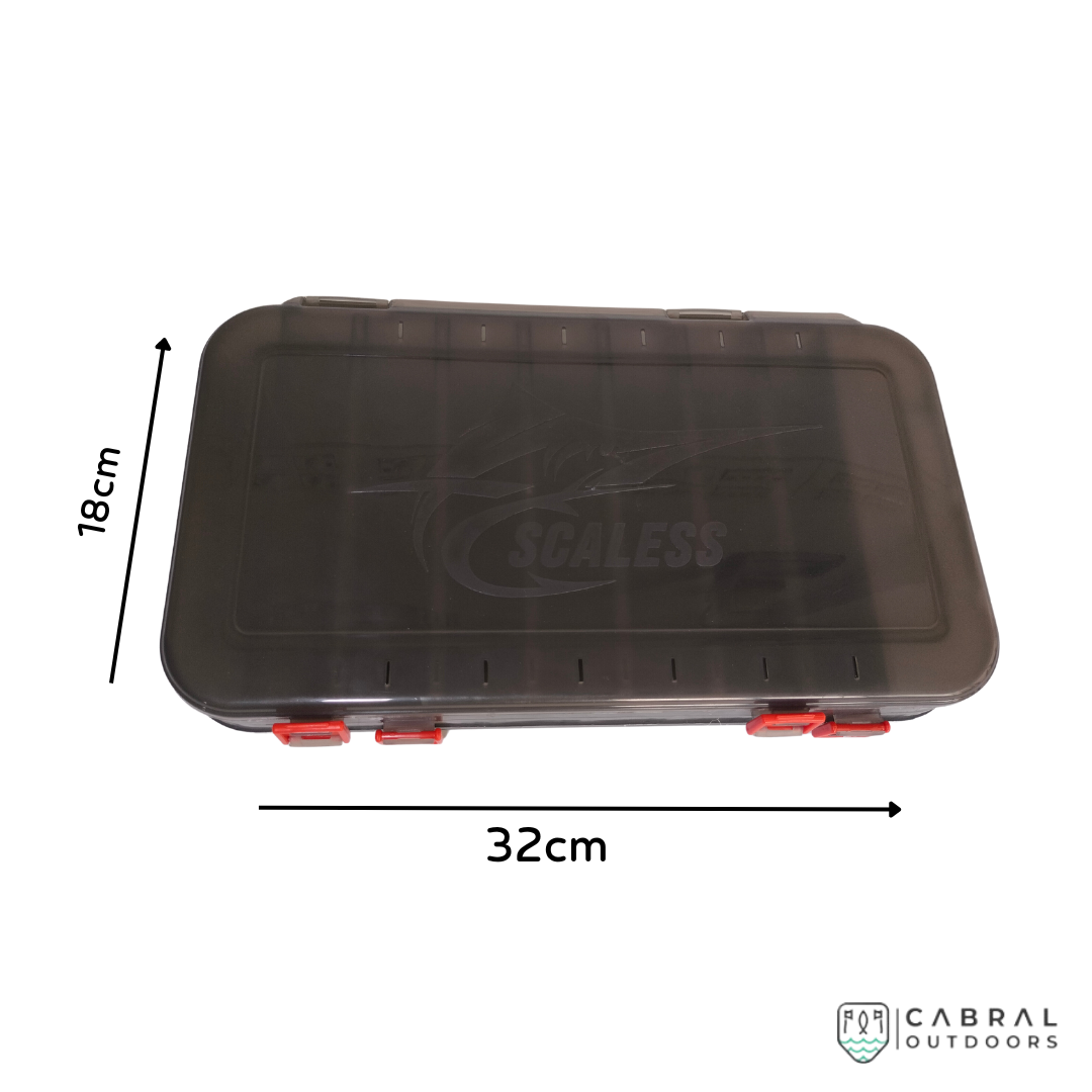 Scaless 14 Compartment Tackle Box with Hook Compartment Tackle Box Scaless Cabral Outdoors