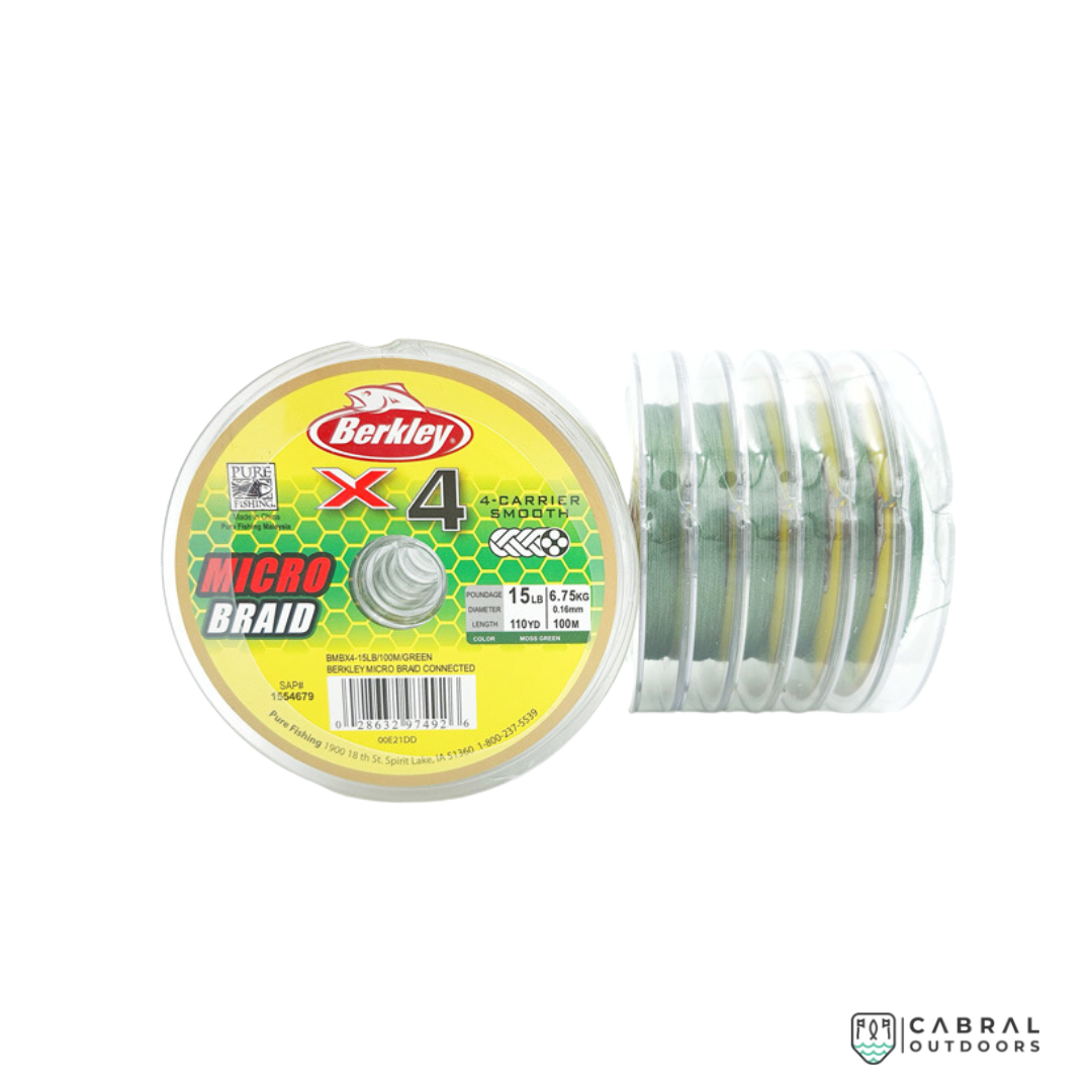 Berkley Micro Braid 4X Connected Spool 100M | 10-40lb Braided Line Berkley Cabral Outdoors