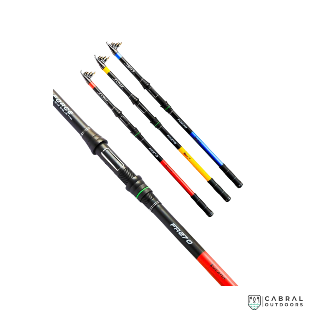 Lucana Force Fiberglass 7-12ft Telescopic Rod Telescopic Rods Lucana Cabral Outdoors