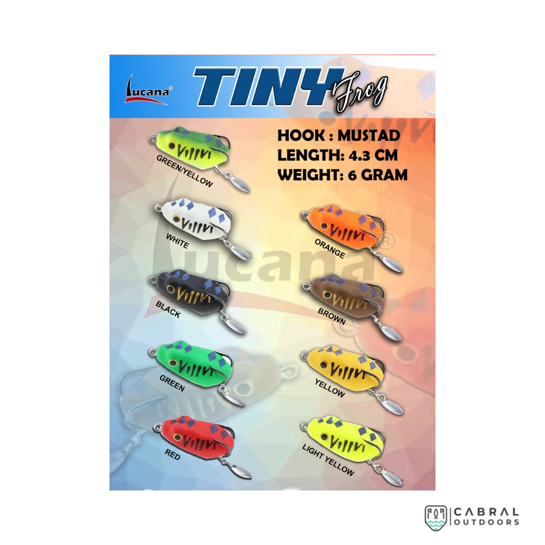 Lucana Tiny Frog With Spinner | 4.3cm | 6g Hollow Body Frog Lucana Cabral Outdoors