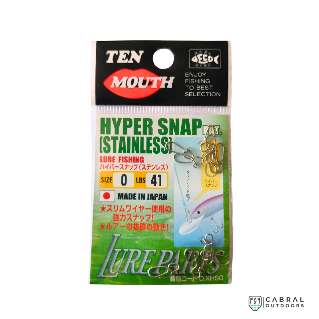 Ten Mouth Hyper Snap (Stainless) | Size: 0-2 Snap Ten Mouth Cabral Outdoors