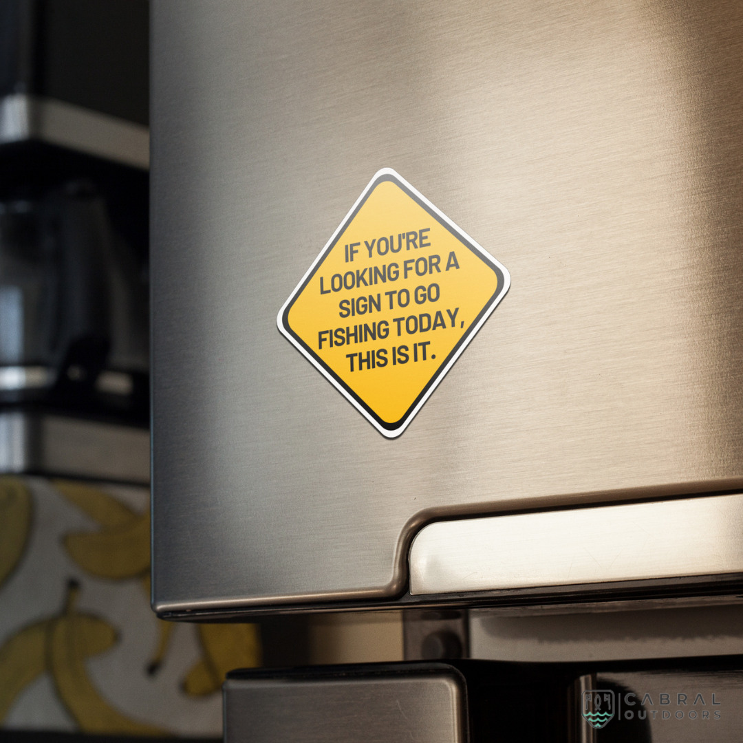 Wave Theory | Fishing Sign | Fridge Magnet Fridge Magnet WaveTheory Cabral Outdoors