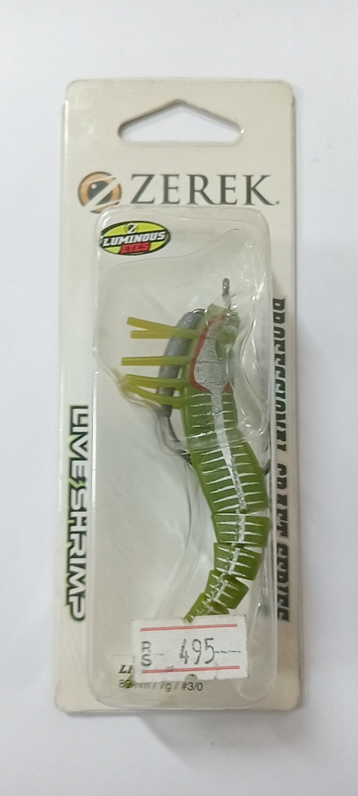 (Stock Clearance) Zerek Live Shrimp 89mm | 7g | #3/0.