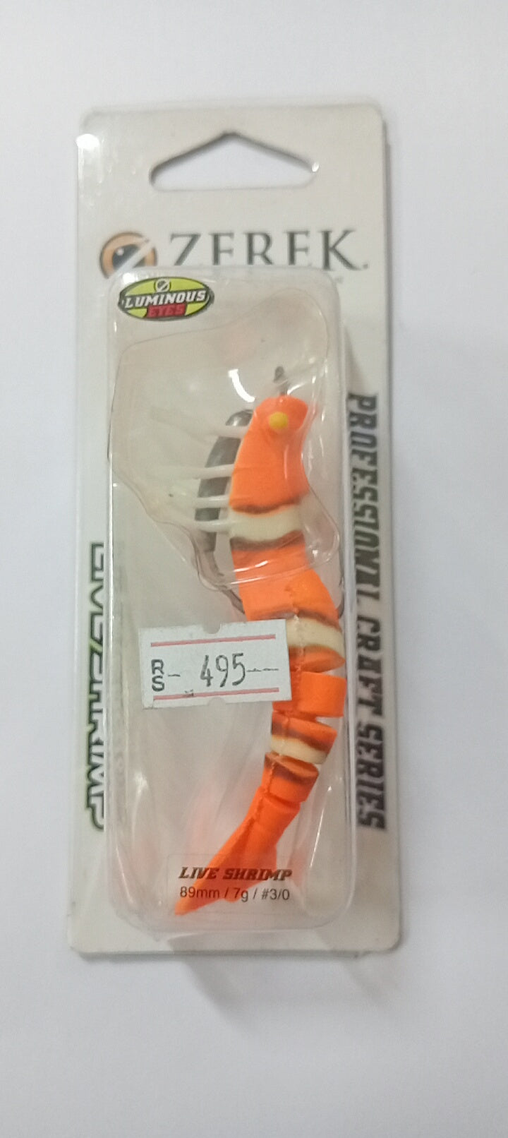 (Stock Clearance) Zerek Live Shrimp 89mm | 7g | #3/0.