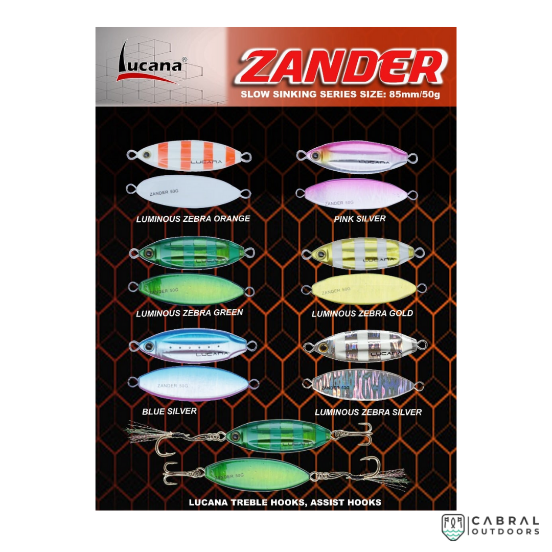 Lucana Zander Slow Sinking Jig 8.5 cm | 50g Jigs Lucana Cabral Outdoors