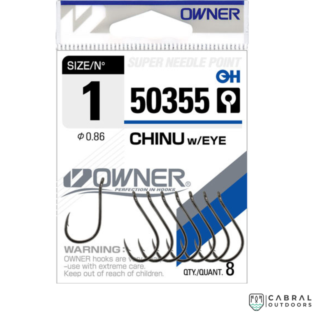 Owner Chinu with Eye Hook 50355 | Size: 3-3/0 Hooks Owner Cabral Outdoors