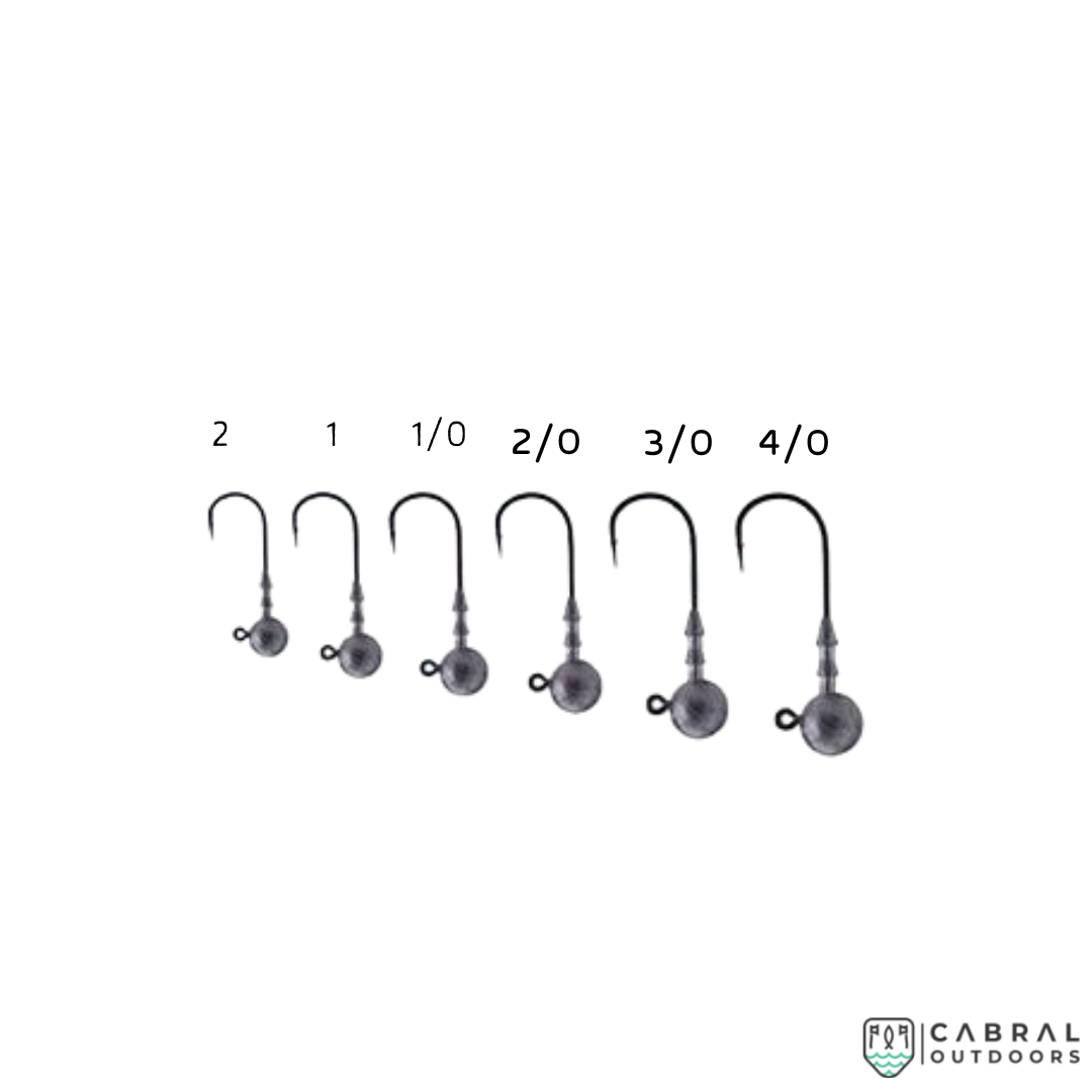 BKK Silent Chaser 2X Round Head Micro Jighead | Size:1/0-3/0 Jig Head BKK Cabral Outdoors