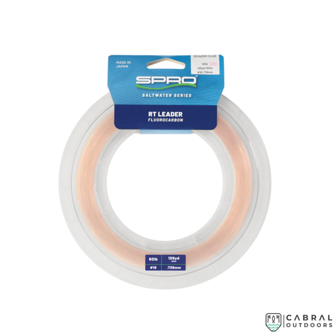 SPRO RT Leader Line | 100m | Size:40-80lb Fluorocarbon Leader Spro Cabral Outdoors