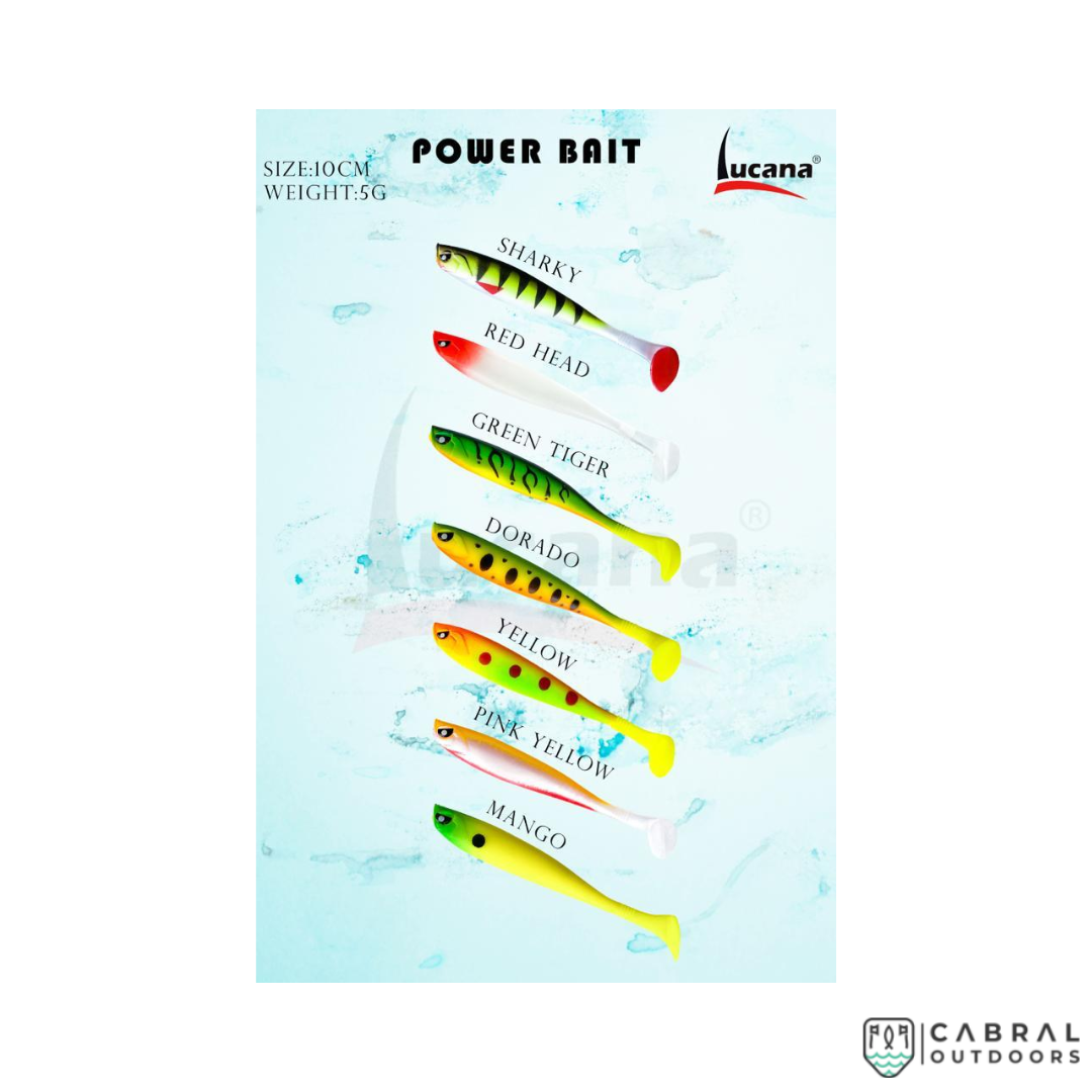Lucana Power Bait | Size: 10cm Paddle Tail Lucana Cabral Outdoors