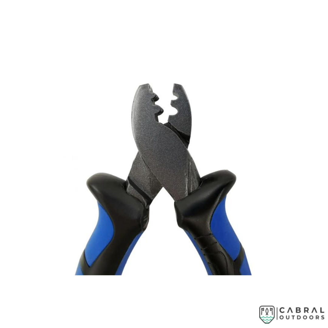 Mustad MT109 Crimping Pilers | Size: 5.5" - Blue Mustad Cabral Outdoors