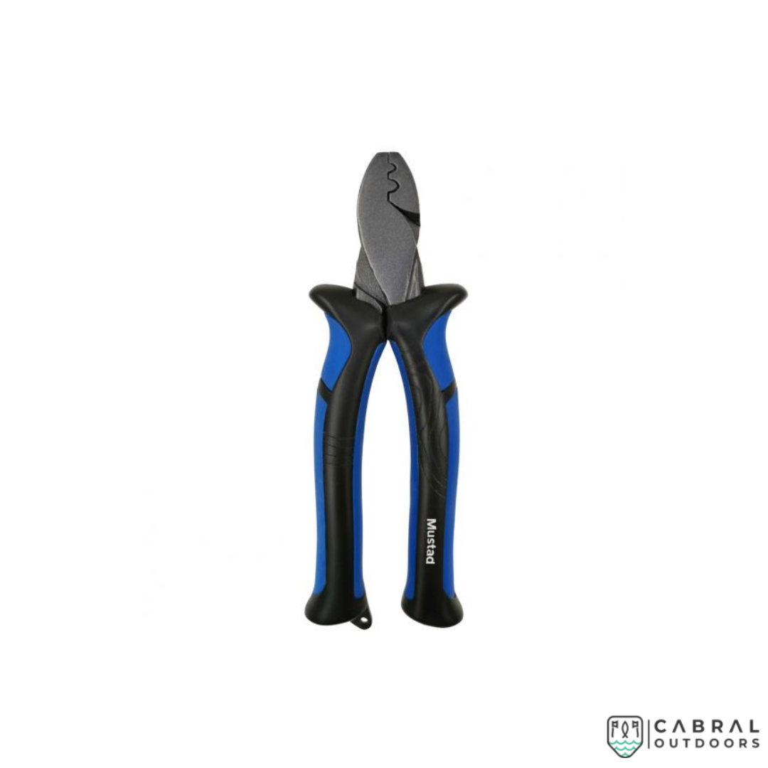 Mustad MT109 Crimping Pilers | Size: 5.5" - Blue Mustad Cabral Outdoors
