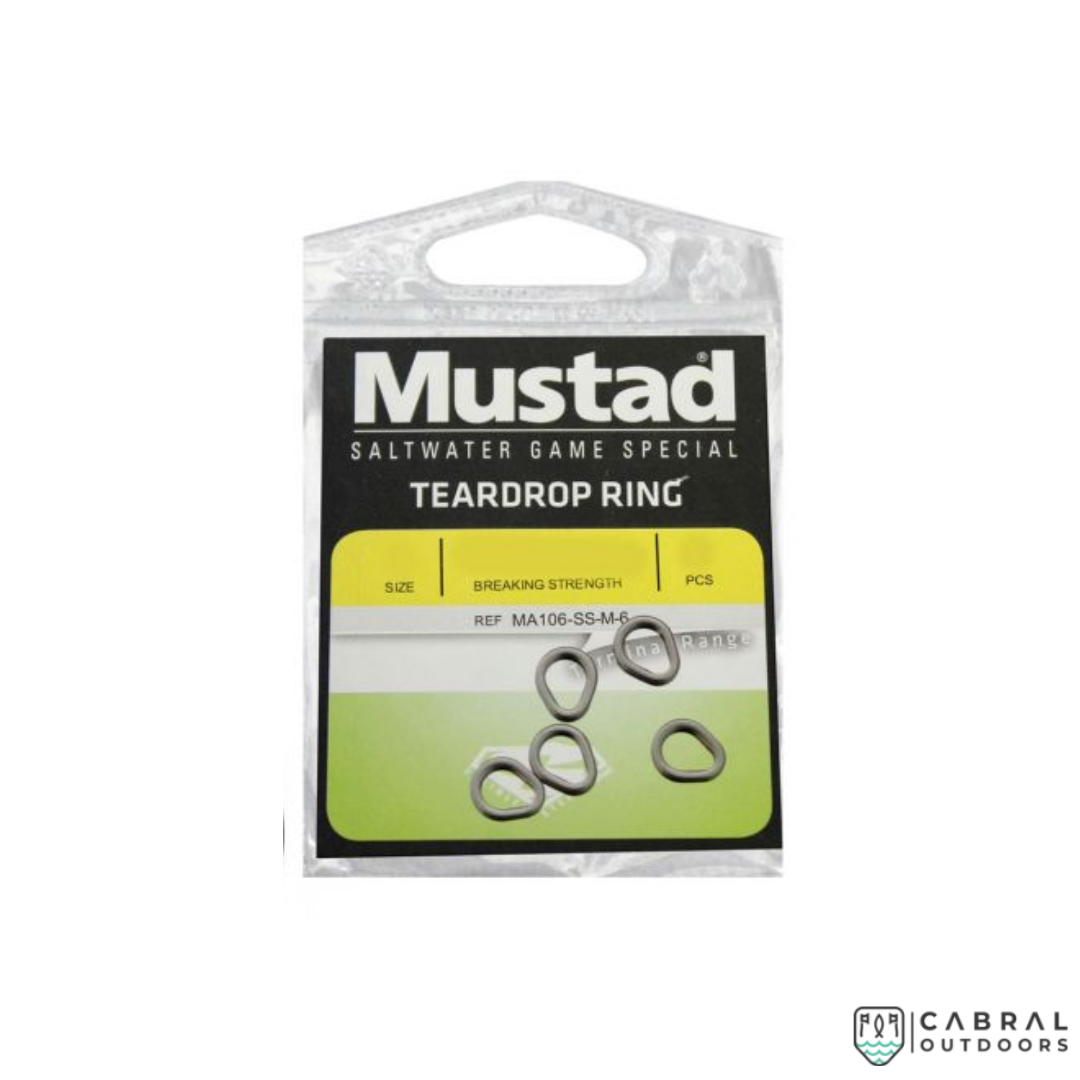 Mustad MA106 Teardrop Ring | Size: SS-L Hooks Mustad Cabral Outdoors