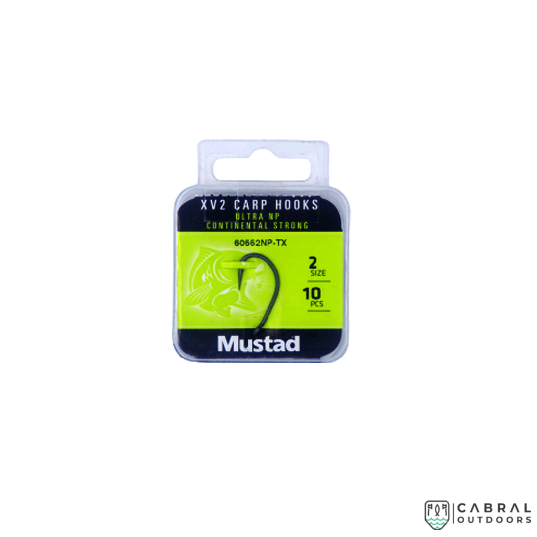Mustad 60552NP-TX Continental Strong | Size: 10-1 Carp Hooks Mustad Cabral Outdoors