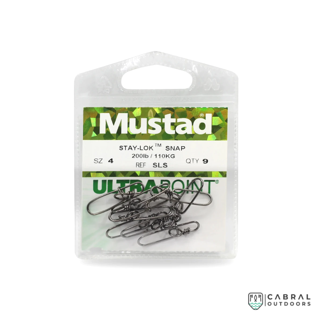 Mustad Stay-Lock Ultrapoint Snap | Size- 5-7 Hooks Mustad Cabral Outdoors
