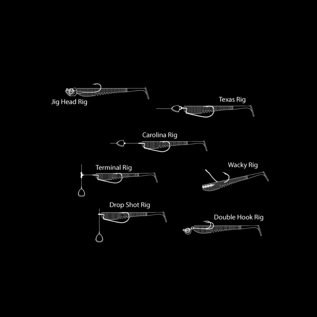 Pontoon 21 Awaruna Softbait | Size: 3.5-4.5inch | 5pcs Paddle Tail Pontoon 21 Cabral Outdoors