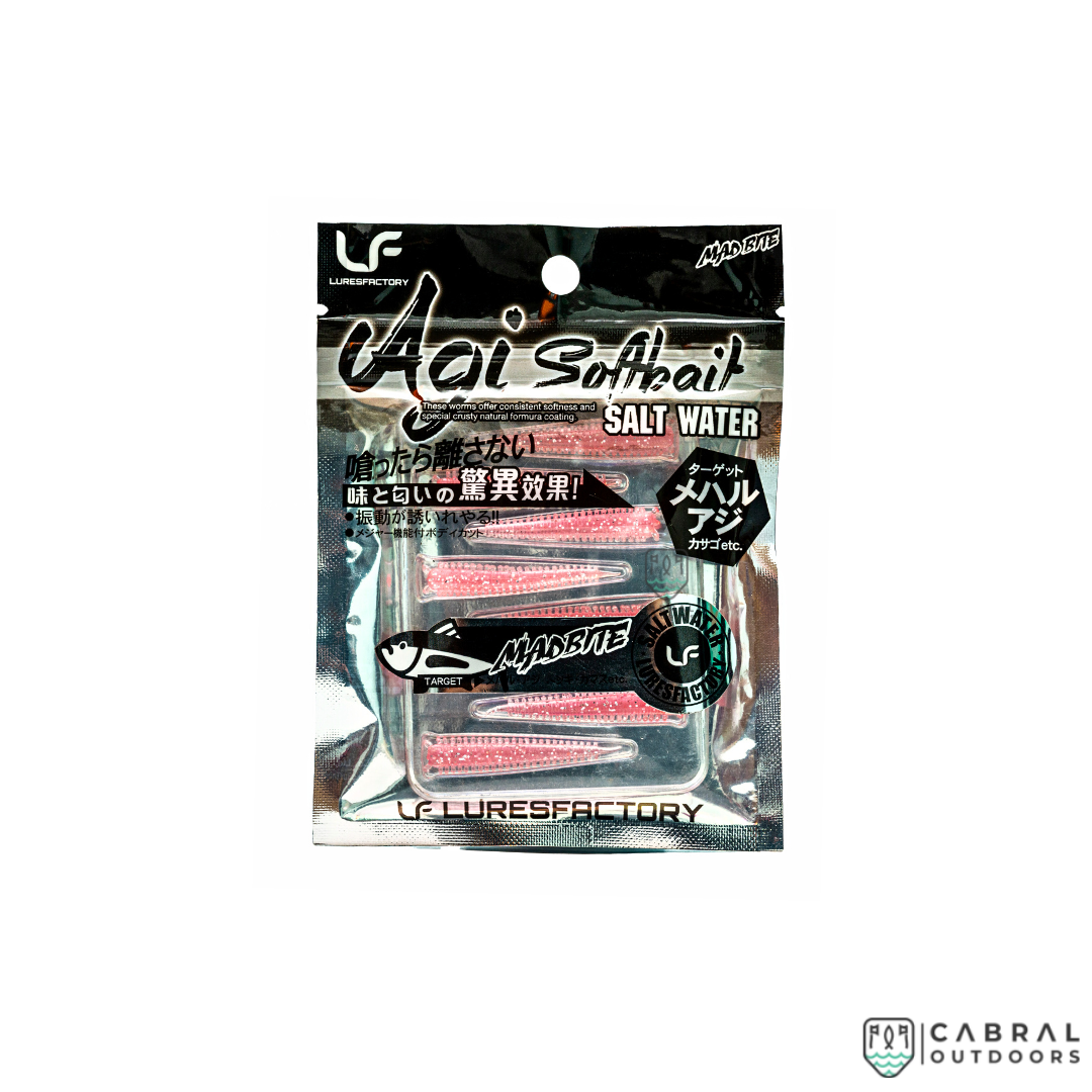 Lures Factory Aji Softbaits Pele | Size:3.8cm | 1g | 8pcs Aji Lures Factory Cabral Outdoors