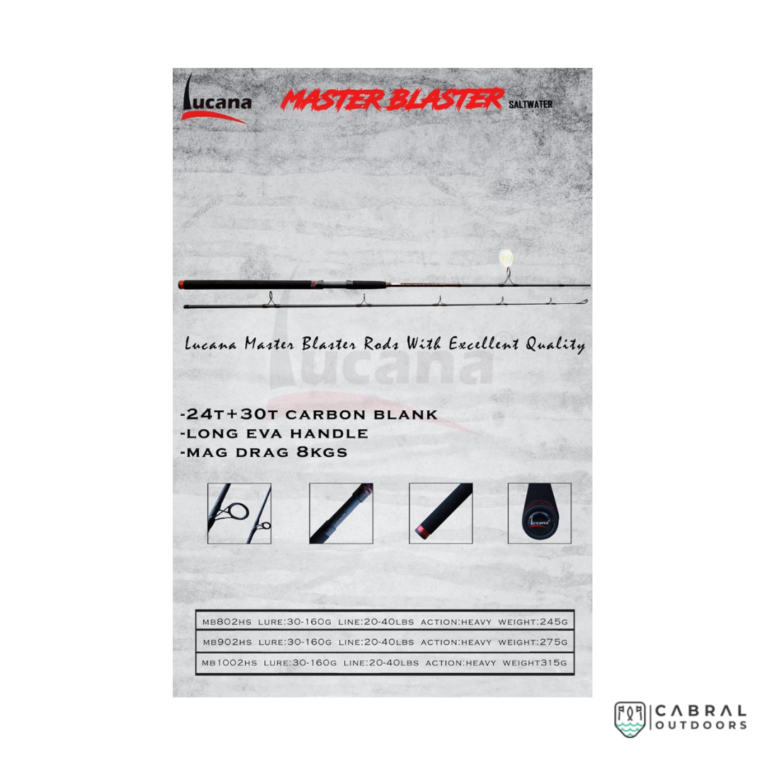 Lucana Master Blaster Spinning Rod | Size 8-10ft Spinning Rods Lucana Cabral Outdoors
