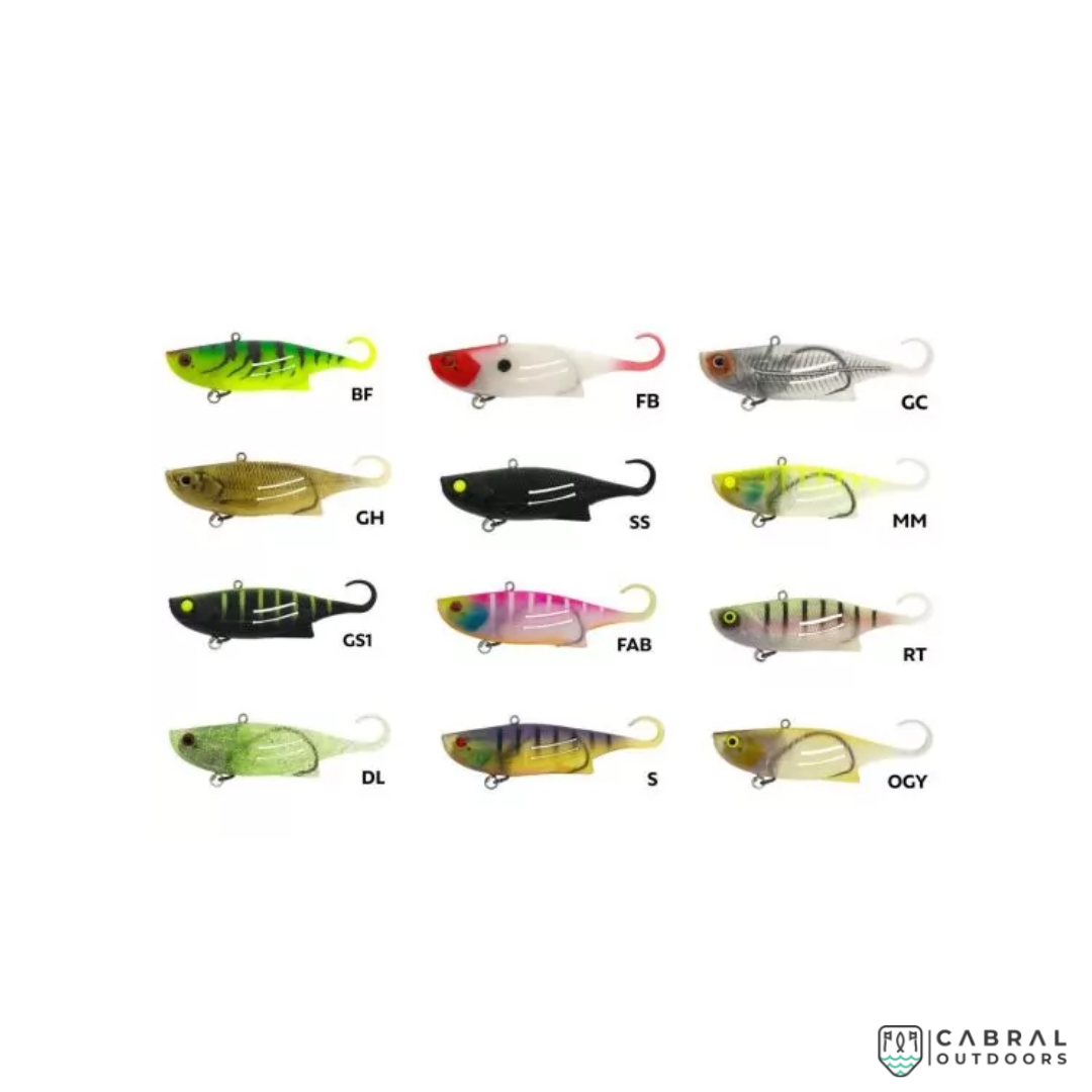 Zerek Weedless Fish Trap Soft Lures | 95mm | 18g | #2/0 Vib Tail Zerek Cabral Outdoors