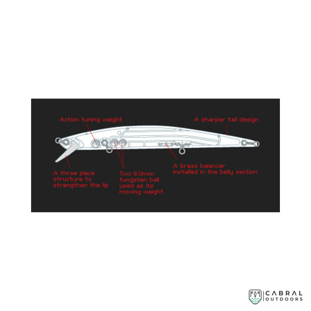 Duo Tide Minnow Slim 140 | 140mm | 18g | Floating Pencil Baits Duo Cabral Outdoors