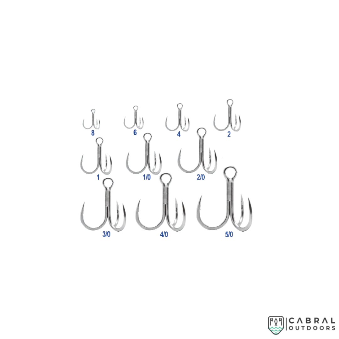 BKK Raptor-Z Treble Hooks | Size: 8-2/0 Treble Hooks BKK Cabral Outdoors