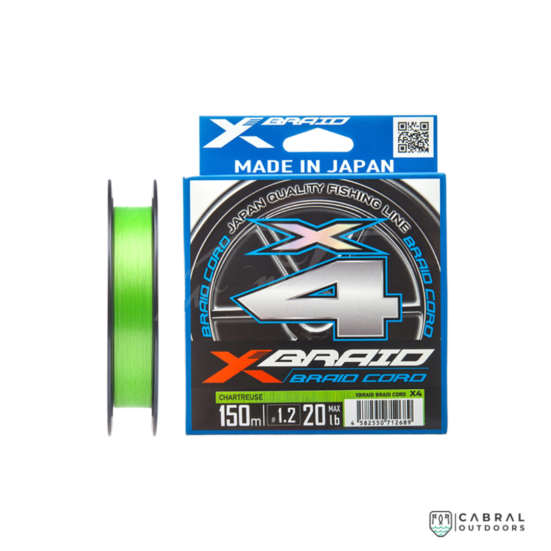YGK X-Braid Cord X4 Braided Line | 150m 10lb / 150m