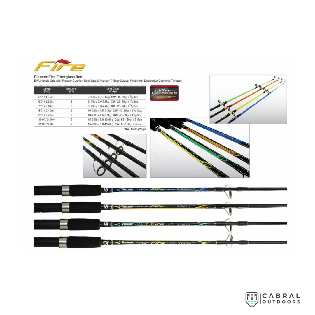 Pioneer Fire 7ft-10ft Telescopic Rod Telescopic Rods Pioneer Cabral Outdoors